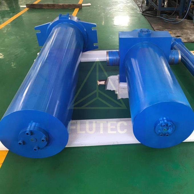 Heavy Duty Custom Hydraulic Cylinders 100% pengujian tekanan untuk pemotongan logam 1