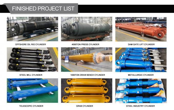 Silinder hidraulik bergelombang besar beraksi ganda dengan servo motor 4