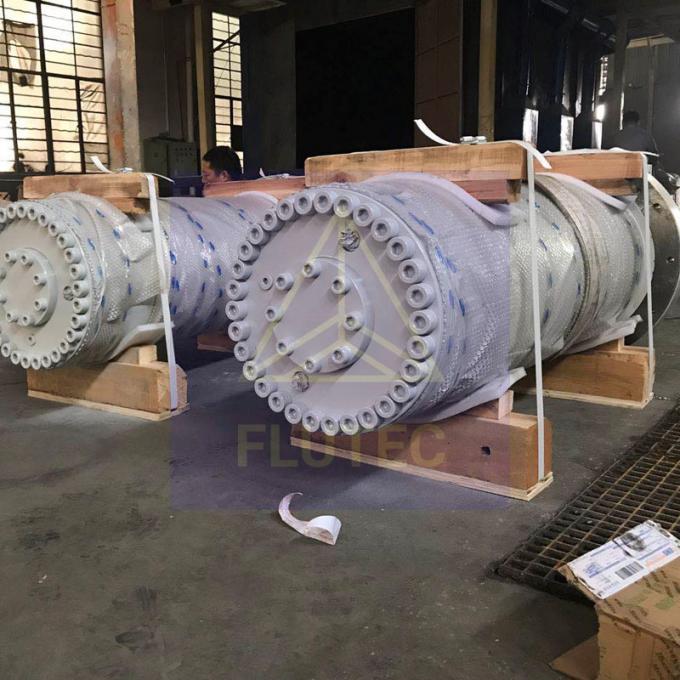 300 ton Cylinder Hidraulik Custom Untuk Mesin Pencet Bahan Baja Alloy 2