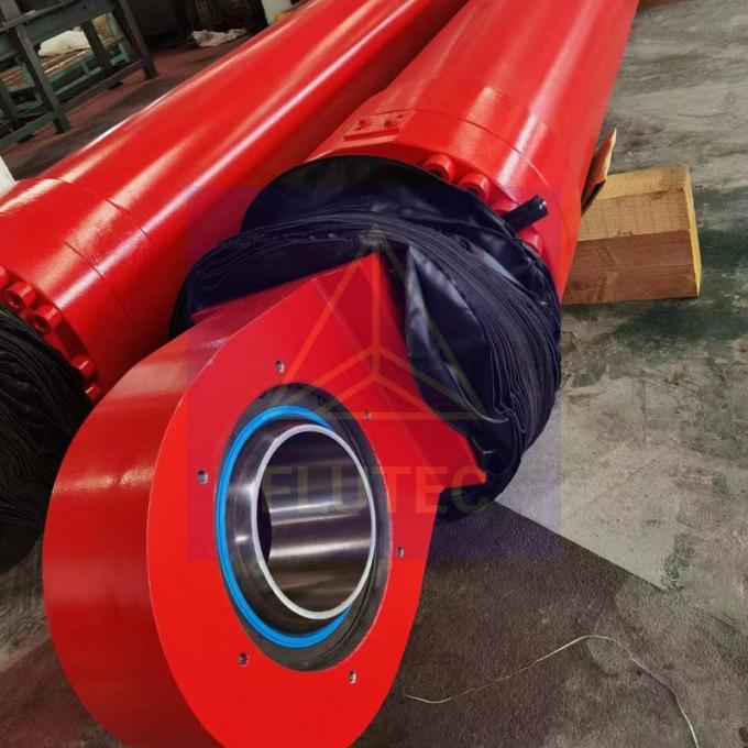 Silinder Press Hidraulik Baja Alloy Custom Untuk Jembatan Bascule Bersertifikat SGS 1