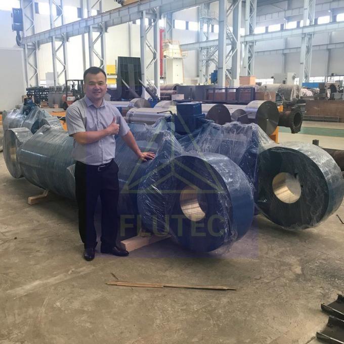 Baja Karbon Custom Made Silinder Hidraulik Double Bertindak Untuk Kabel Winch 1