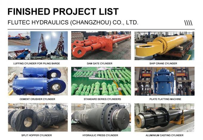Silinder Press Hydraulic Extra Large Long Stroke Untuk Pile Driving Barge 6