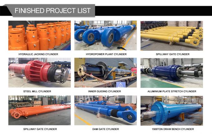 100% Tekanan Uji Pencet Silinder Hidraulik Untuk Pengiriman Dredger 6