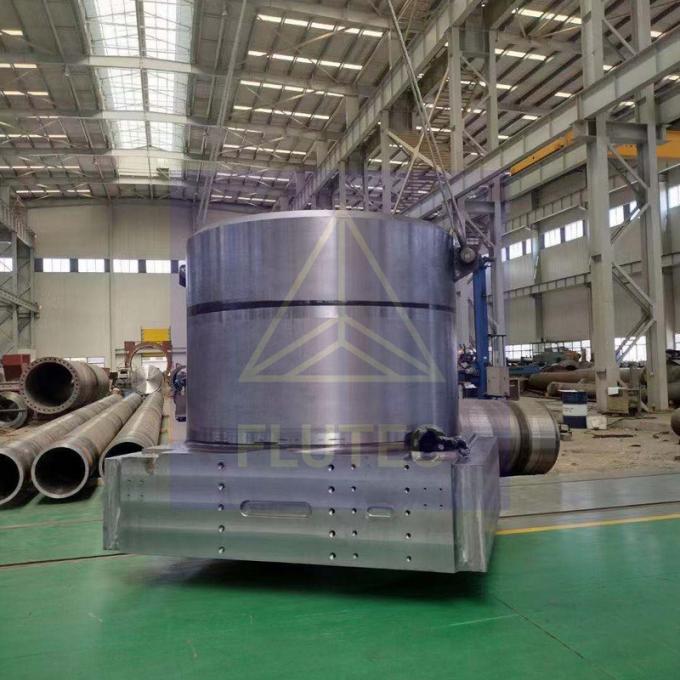 Cylinder hidraulik dengan lubang besar yang disesuaikan tipe pabrik beraksi ganda / kepala diborgol / dasar dilas 0