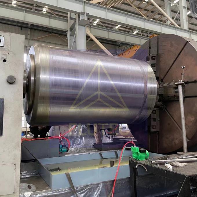 Cylinder hidraulik dengan lubang besar yang disesuaikan tipe pabrik beraksi ganda / kepala diborgol / dasar dilas 2