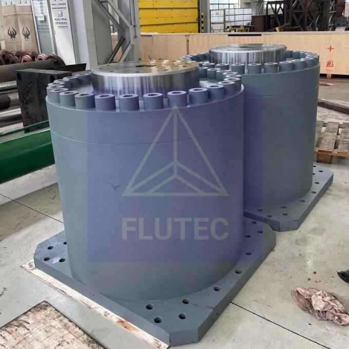 600 ton utama Large Bor Hydraulic Cylinder Untuk Press Piston Tipe 0