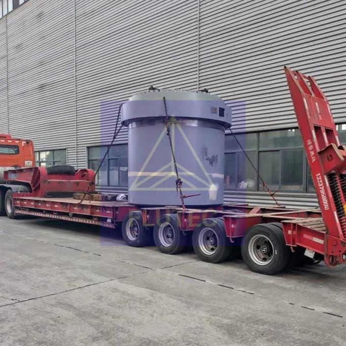 Tailer Membuat Silinder Hidraulik Besar 8000ton Silinder Uji 0