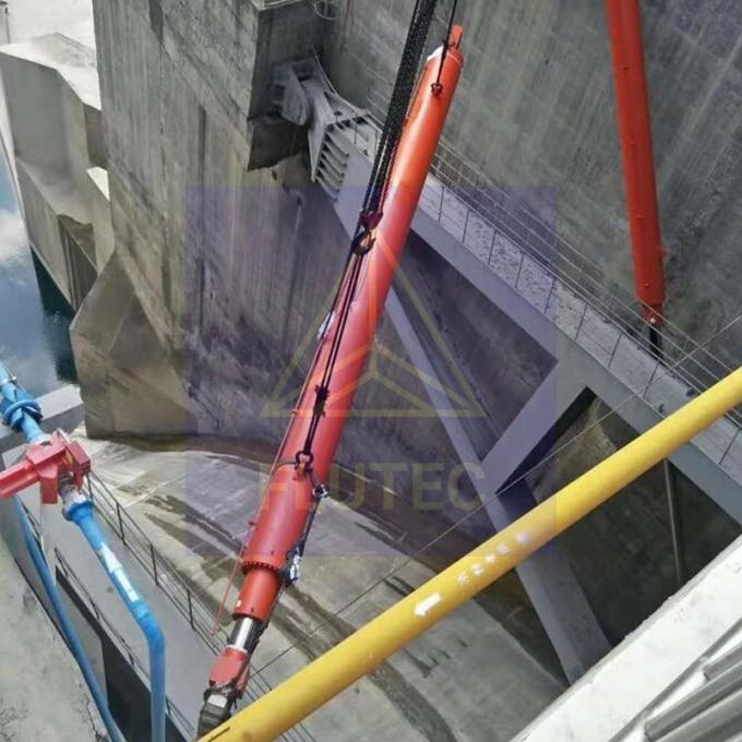 Pintu Bendungan Pembangkit Listrik Tenaga Air Silinder Hidraulik Bahan Baja Karbon 4