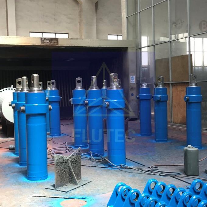 Telescopic Hydraulic Press Cylinder yang dibuat khusus untuk platform miring 0