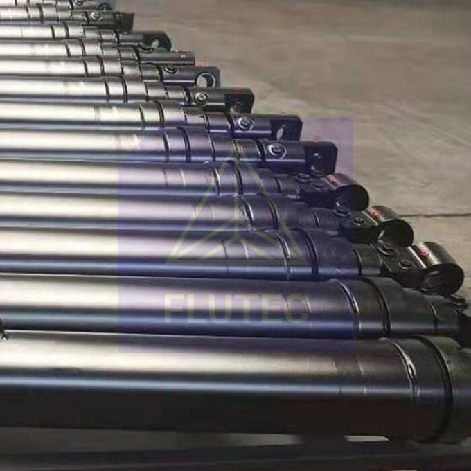 Flutec Long Stroke Telescopic Hydraulic Cylinder Untuk Truk Pengeboran 1
