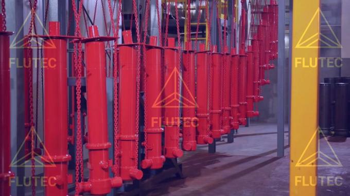 Silinder Teleskopik Hidraulik Baja Karbon Untuk Truk Pengeboran 0
