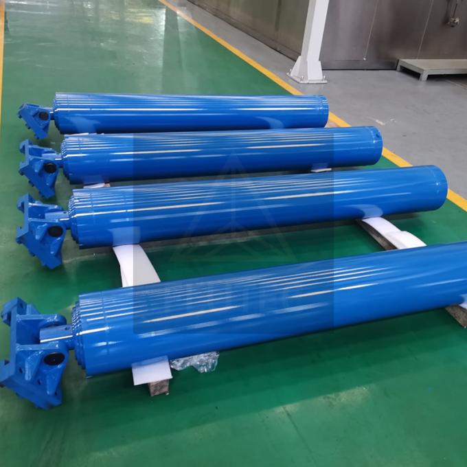 4 Tahap Telescopic Hydraulic Cylinder Double Acting Untuk Gantry Hidraulik 0