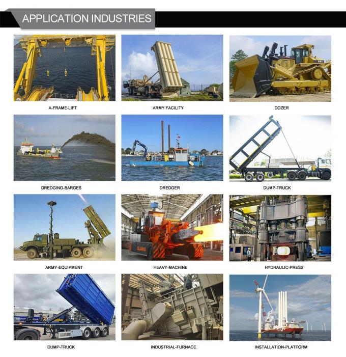 4 Tahap Telescopic Hydraulic Cylinder Double Acting Untuk Gantry Hidraulik 5