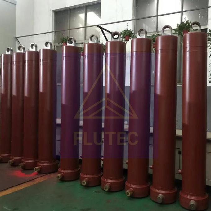 Tailer Made Telescopic Hydraulic Press Cylinder Untuk Platform Miring 0