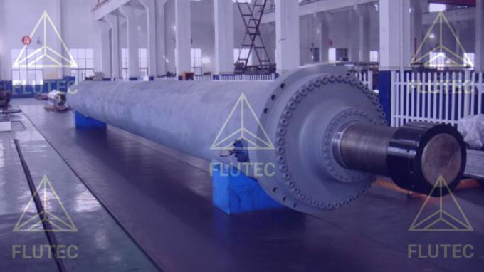 Silinder Hidraulik Teleskopik Jarak Panjang Custom Untuk Platform Pengeboran Offshore 0