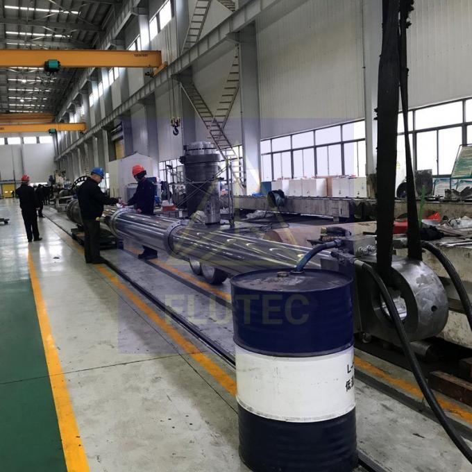 Teleskopis Cylinder Hidraulik Custom Baja Karbon Untuk Rigs Minyak Offshore 1