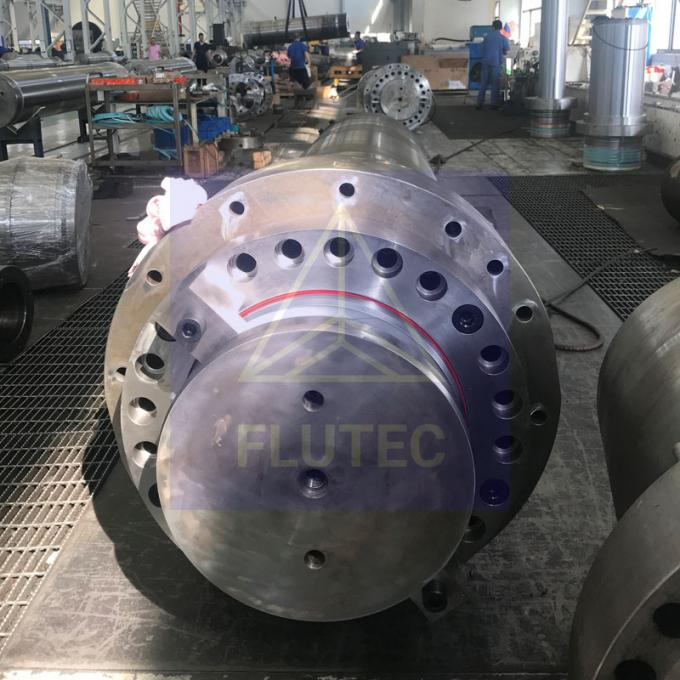 100% pengujian tekanan ganda bertindak 1000ton Press Cylinder untuk peralatan energi baru 2