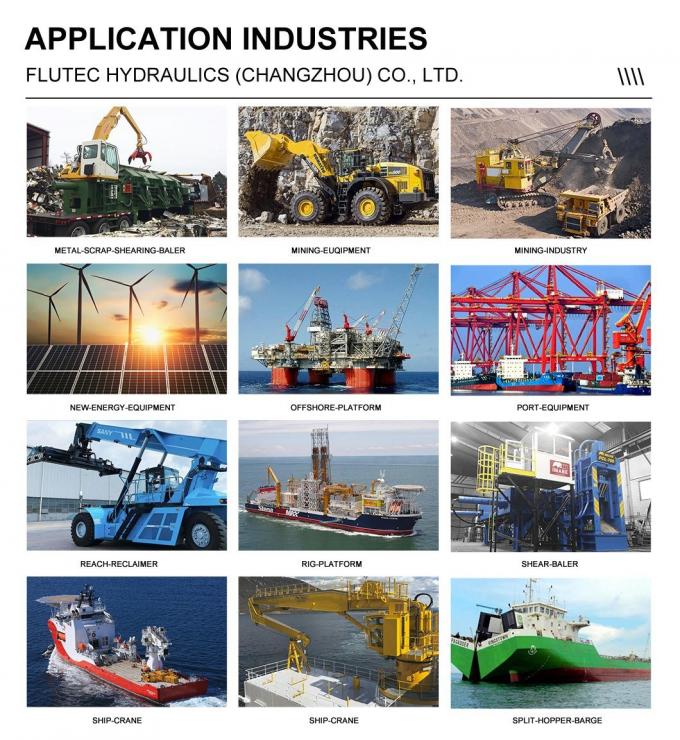100% Pengujian Tekanan Tugas Berat Plunger Besar Silinder Pencet Hydraulic 4