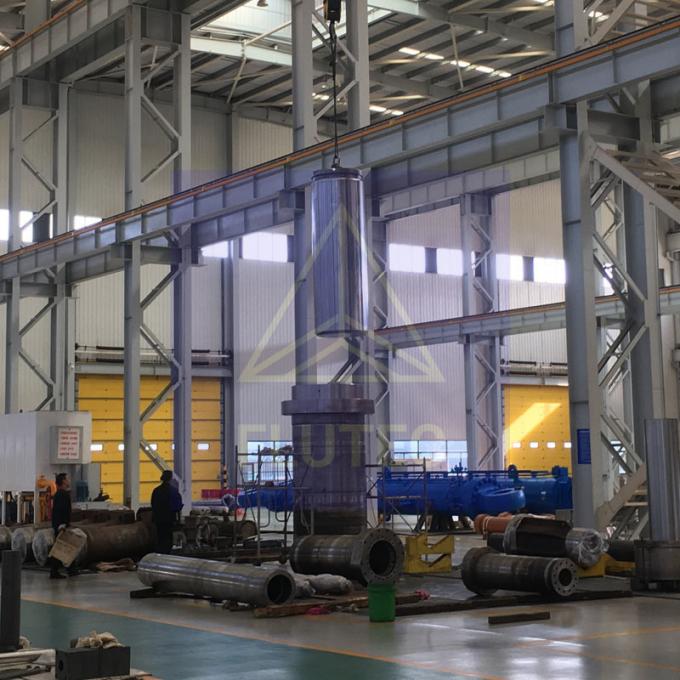 100% pengujian tekanan 600 ton tabung silinder penekan hidrolik 5