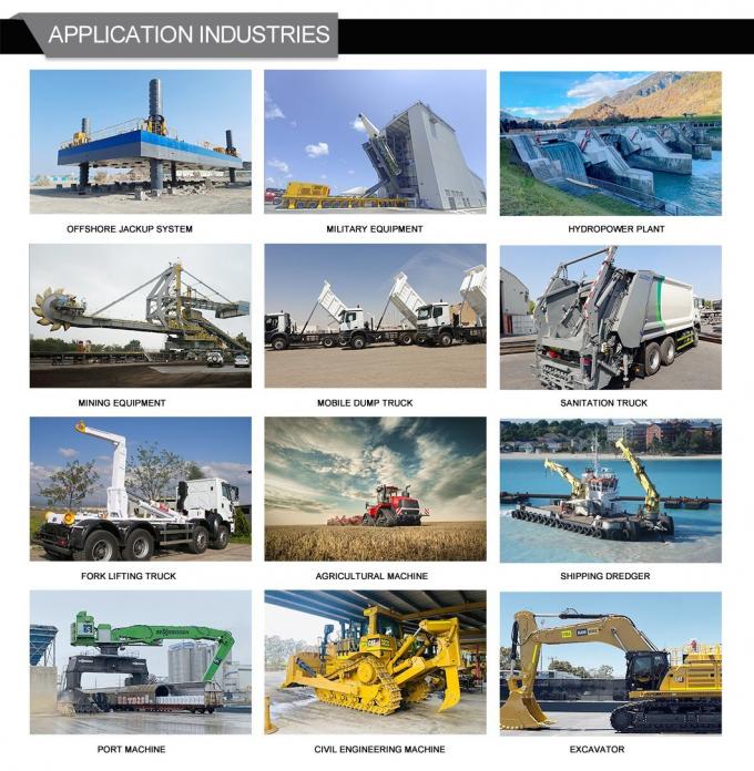 100% pengujian tekanan 600 ton tabung silinder penekan hidrolik 8