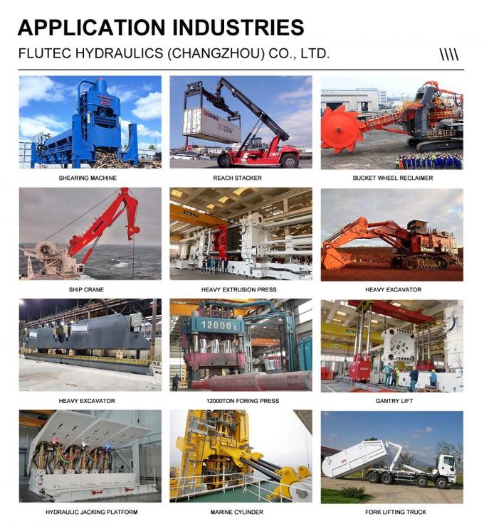 ISO 6022 Standar Silinder Hidraulik Industri Untuk Mesin Pemotong 6