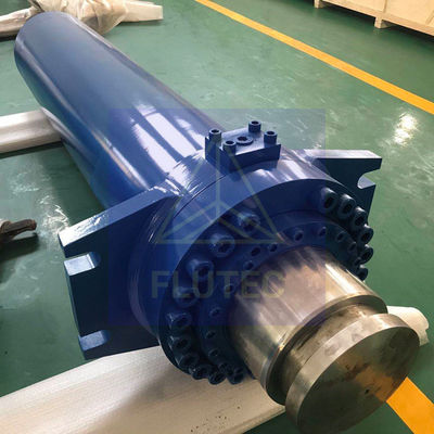 Heavy Duty Custom Hydraulic Cylinders 100% pengujian tekanan untuk pemotongan logam
