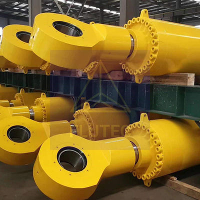 Silinder Hidraulik Kelautan Baja Custom Made Long Stroke Hydraulic Press Cylinder