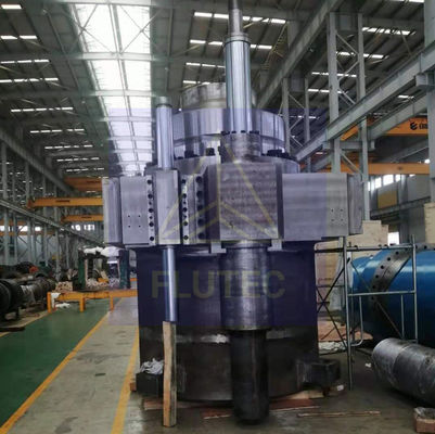 Cylinder hidraulik dengan lubang besar yang disesuaikan tipe pabrik beraksi ganda / kepala diborgol / dasar dilas