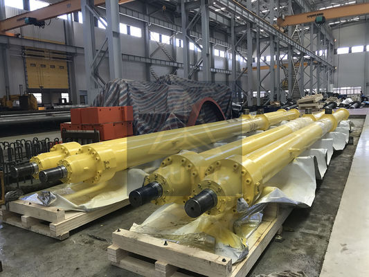 40MPa Custom Hydraulic Hoist Cylinder Untuk Spillage Gate / Shearing Machine