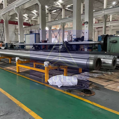 Heavy Duty Long Stroke Hydraulic Cylinder, Cylinder Piston Rod yang disesuaikan