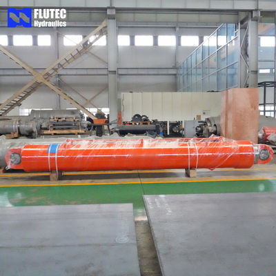 Silinder hidraulik yang disesuaikan untuk mengontrol saklar katup bendungan Cina Manufaktur dengan jalur minyak