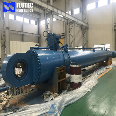 Piston Custom Luffing Marine Hydraulic Cylinder Untuk Piling Barge Offshore